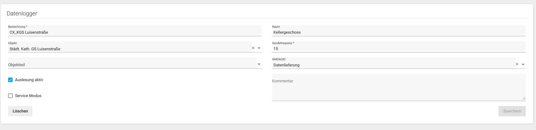 Abb. Datenlogger-Anlegen/Editieren