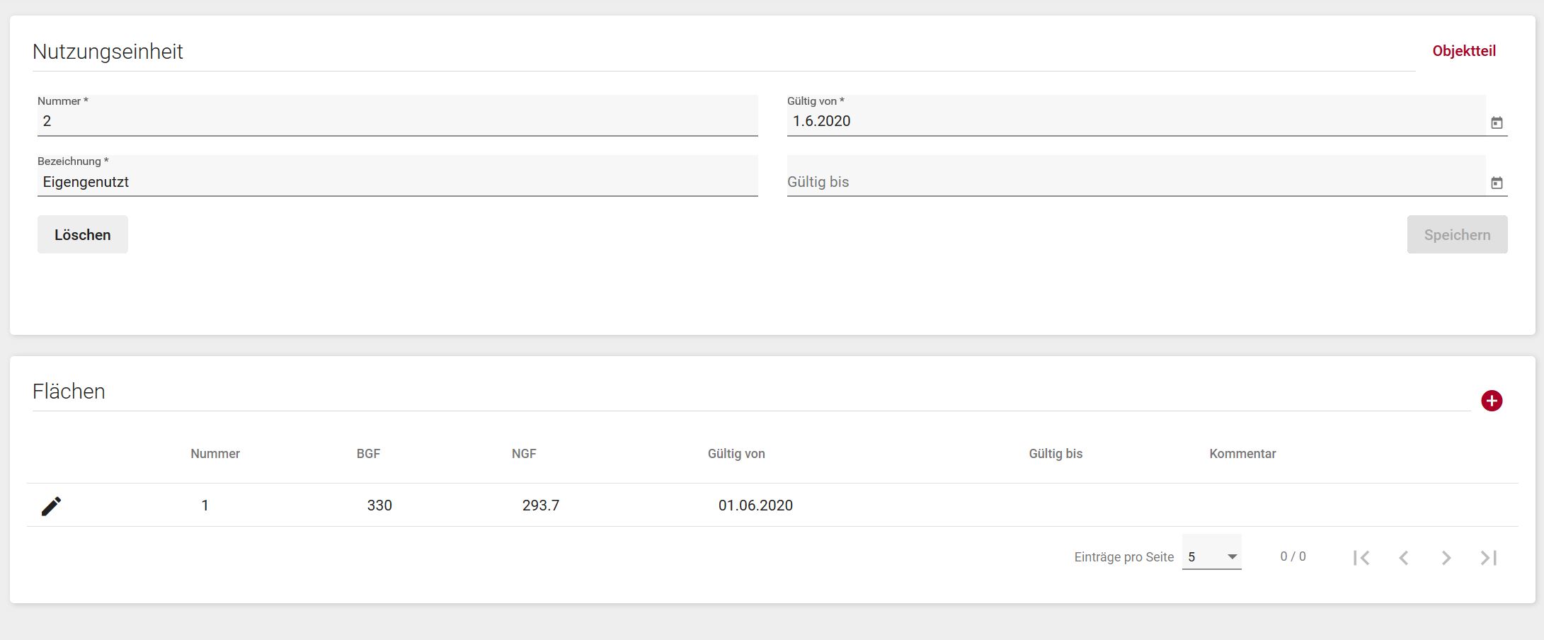 Abb. Nutzungseinheit-Anlegen/Editieren