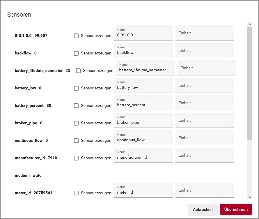 Mit eingetragener EUI