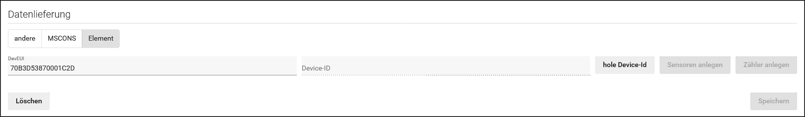 Mit eingetragener EUI